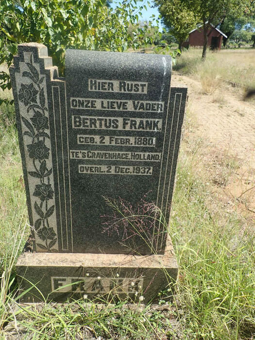 FRANK Bertus 1880-1937