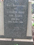 EEDEN Eleanor Anne, van nee NEL -1960