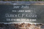 KAISER Ulrich C.P. 1893-1949