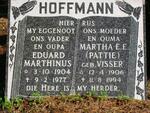 HOFFMANN Eduard Marthinus 1904-1977 & Martha E.E. VISSER 1906-1994