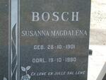 BOSCH Susanna Magdalena 1901-1980