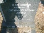 PLESSIS Susanna Wilhelmina Johanna, du 1909-1985