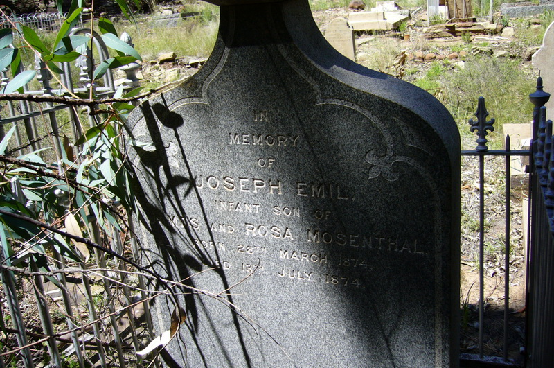 MOSENTHAL Joseph Emil 1874-1874