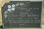 MERWE Gert C., van der 1934-1985