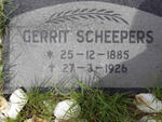 SCHEEPERS Gerrit 1885-1926