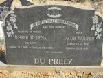 PREEZ Jacob Wouter, du 1892-1954 & Hester Helena LUYT 1898-1952