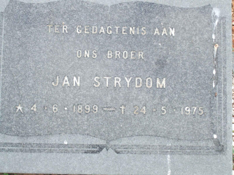STRYDOM Jan 1899-1975