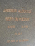 PLESSIS Jakobus Albertus, du 1935-1963