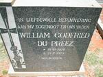 PREEZ William Godfried, du 1928-1973