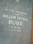 ROUX Willem Petrus 1901-1996
