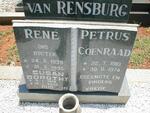 RENSBURG Petrus Coenraad, van 1910-1974 & Susan Dorothy 1919-2000 :: VAN RENSBURG René 1939-1995