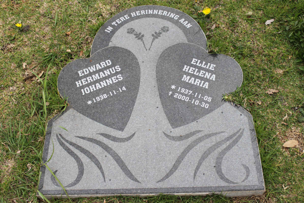 KOTZE Edward Hermanus Johannes 1938- & Ellie Helena Maria 1937-2000