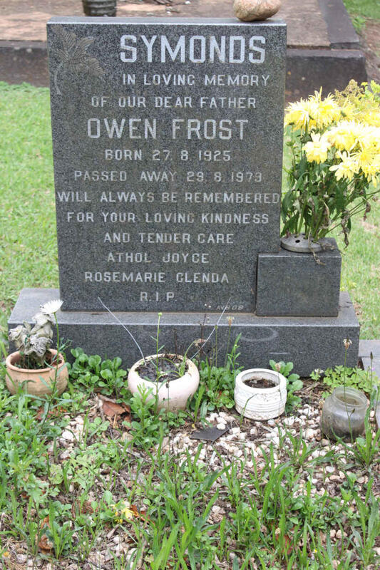 SYMONDS Owen Frost 1925-1979