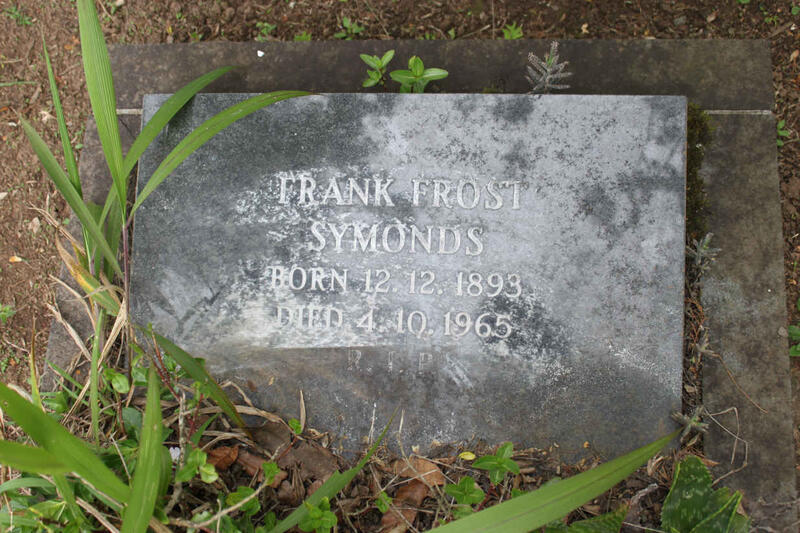 SYMONDS Frank Frost 1893-1965