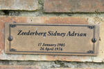 ZEEDERBERG Sidney Adrian 1905-1976