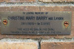 BARRY Christine Mary nee LEYDEN 1925-1999