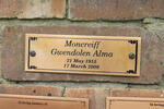 MONCREIFF Gwendolen Alma 1915-2008