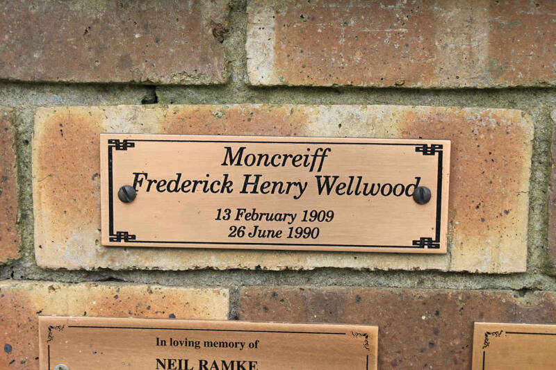 MONCREIFF Frederick Henry Wellwood 1909-1990