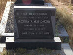 DIXON Jacoba A.M.M. 1894-1979