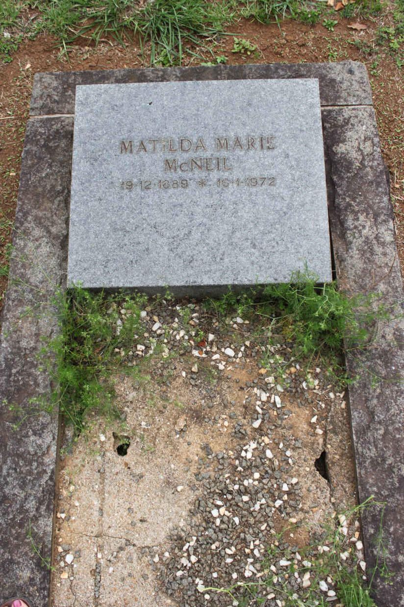 McNEIL Matilda Marie 1889-1972