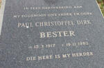 BESTER Paul Christoffel Dirk 1917-1982