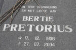 PRETORIUS Bertie 1936-2004