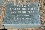 MANDY Thelma Dorothy nee BRADFIELD 1914-1986