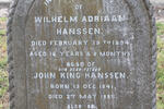HANSSEN Wilhelm Adriaan -1894 :: HANSSEN John King 1841-1885