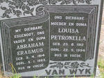 WYK Abraham, van 1914-1983 & Louisa Petronella 1912-1994