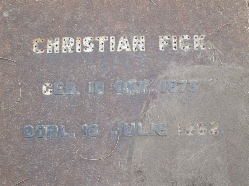 FICK Christian 1873-1962