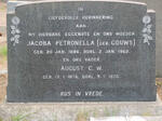 DIENER August C.W. 1876-1970 & Jacoba Petronella GOUWS 1886-1962