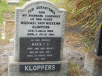 KLOPPERS  Michael van Niekerk 1904-1961 & Maria F.E. VAN DEN BERG 1907-2000