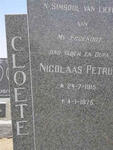 CLOETE Nicolaas Petrus 1915-1975
