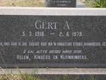 COETZEE Gert A. 1918-1979