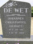 WET Johannes Christoffel, de 1911-1993