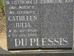 PLESSIS Cathleen Julia, du 1960-1995