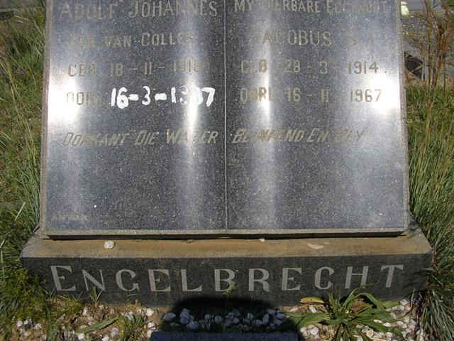 ENGELBRECHT Adolf Johannes VAN COLLER 1916-19?7 :: ENGELBRECHT Jacobus 1914-1967