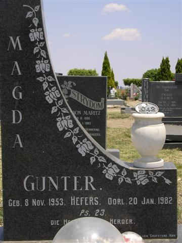 GUNTER Magda nee HEFERS 1953-1982