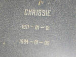 RENSBURG Chrissie, Jansen van 1911-1984