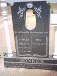 JONKER Schalk Willem 1926-1998 & Ina 1933-