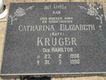 KRUGER Catharina Elizabeth nee HAMILTON 1908-1990