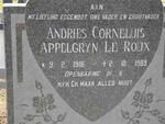 ROUX Andries Cornelius Appelgryn, le 1916-1989