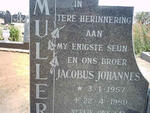 MULLER Jacobus Johannes 1957-1989