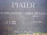 PIATER Eduard August 1906-1970 & Anna Helena ELS 1907-