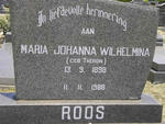 ROOS Maria Johanna Wilhelmina nee THERON 1898-1988