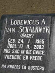 SCHALKWYK Lodewicus A., van 1965-2003