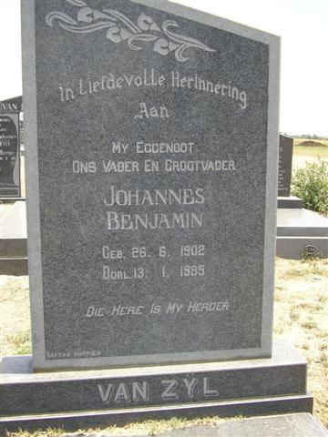 ZYL Johannes Benjamin, van 1902-1985