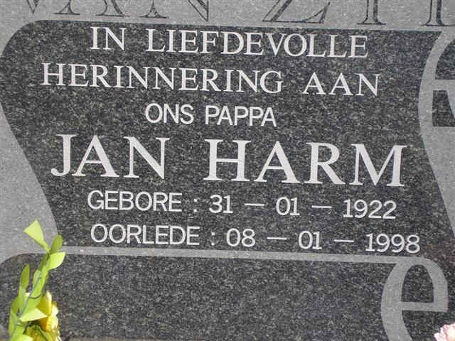 ZYL Jan Harm, van 1922-1998