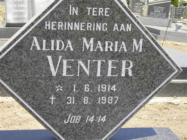 VENTER Alida Maria M. 1914-1987