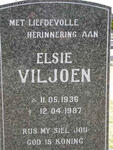 VILJOEN Elsie 1936-1987